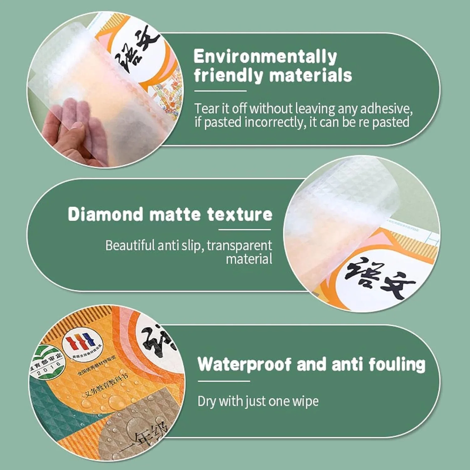 Transparent Paper Sticker Book Cover Film - Image 6