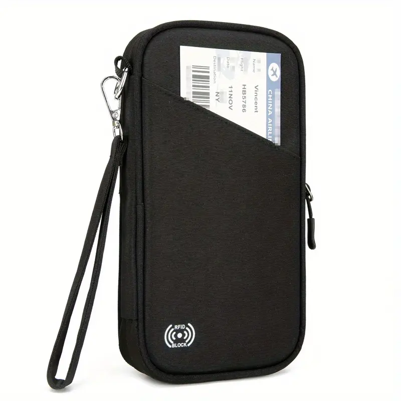 Unisex Multi-Functional family Passport Holder, with Adjustable Shoulder Strap - Image 2