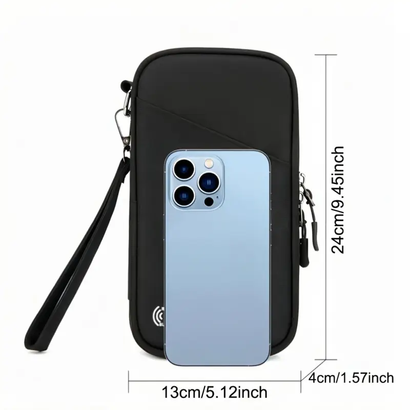 Unisex Multi-Functional family Passport Holder, with Adjustable Shoulder Strap - Image 3