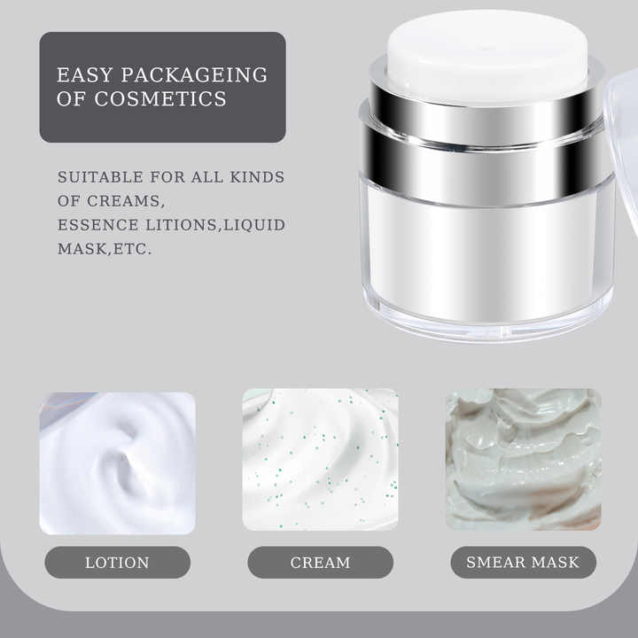 Vacuum Press Pump Bottle Dispenser Portable Cosmetic Container - Image 3