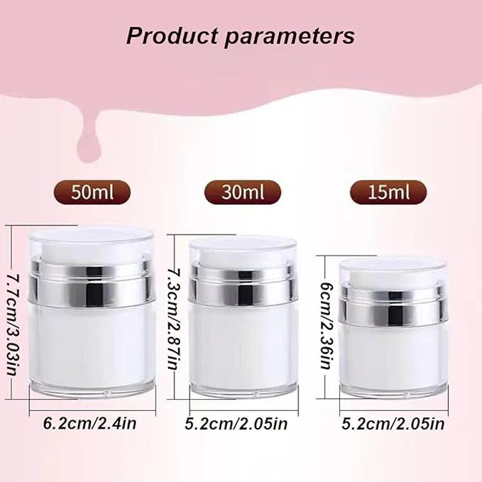 Vacuum Press Pump Bottle Dispenser Portable Cosmetic Container - Image 5