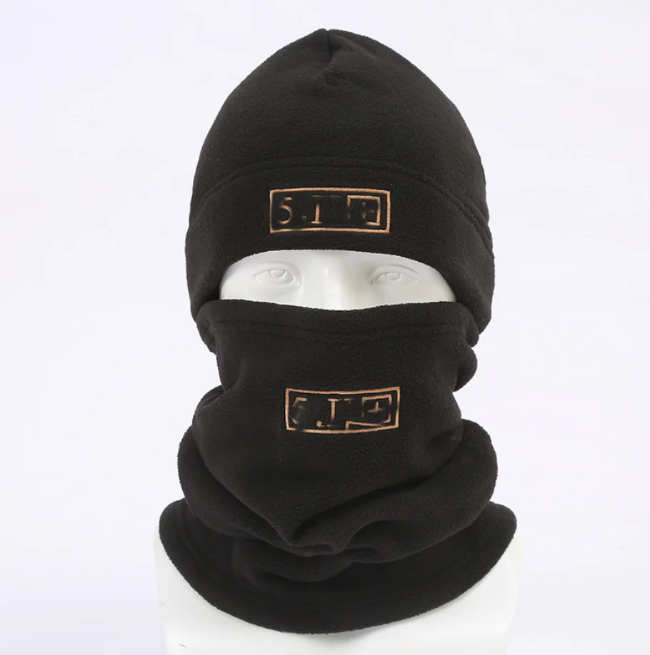 Warmer Fleece Scarf Turtle Neck Wrap Head Cover Cap - Image 3