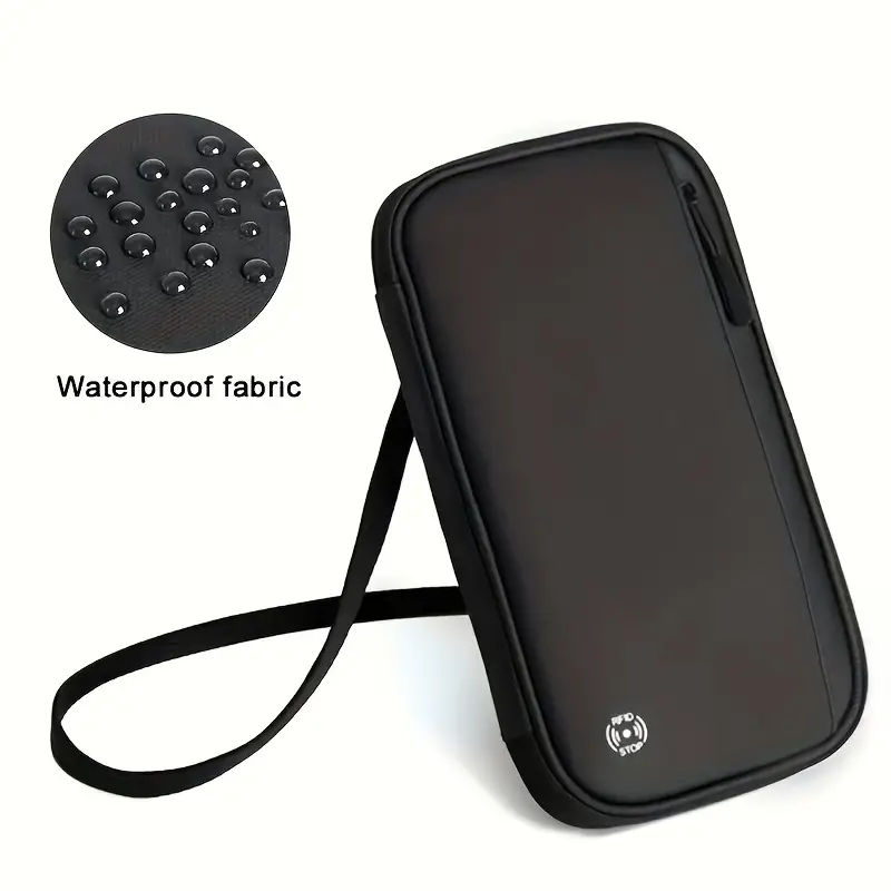 Waterproof Travel Passport Wallet With Adjustable Strap - Image 2