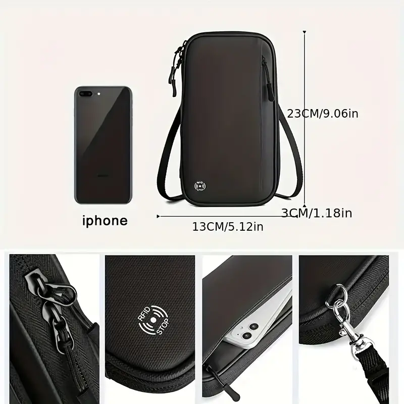 Waterproof Travel Passport Wallet With Adjustable Strap - Image 6