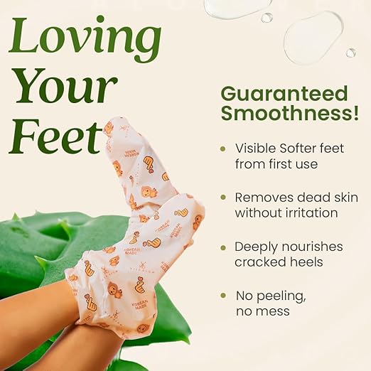 WildGlow Korean Peeling Foot Mask - Image 2