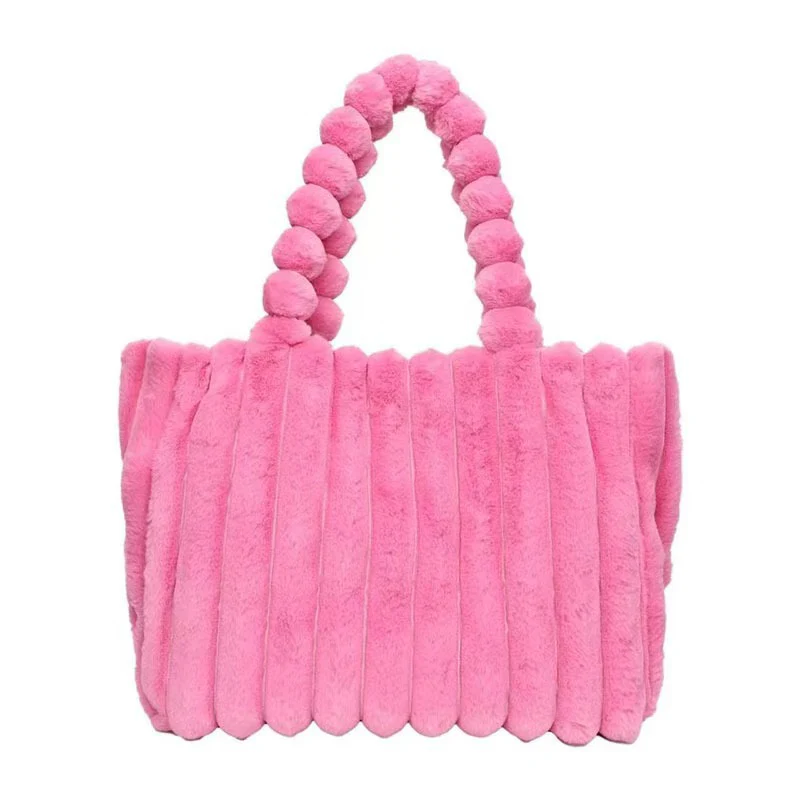 Women Stylish Fluffy Heart Shoulder Bag - Image 5