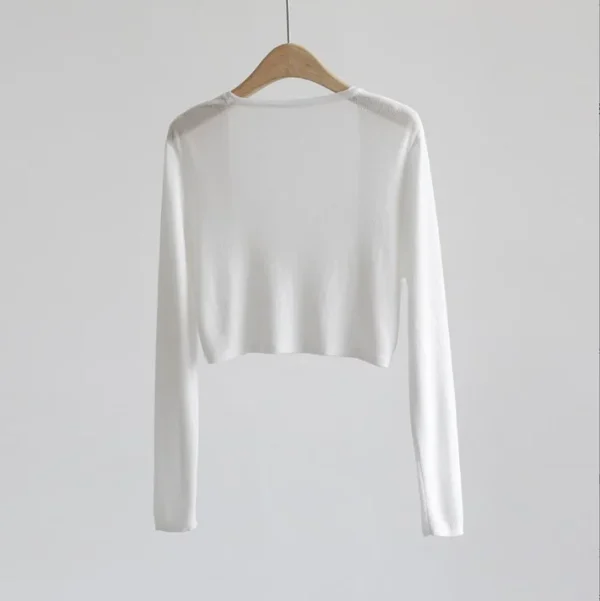 Women's thin ice silk Coat shawl air-conditioned shirt with slip skirt