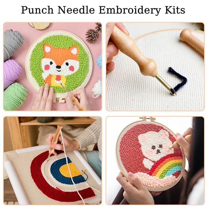Wooden Handle Embroidery Pen Punch Needle - Image 5